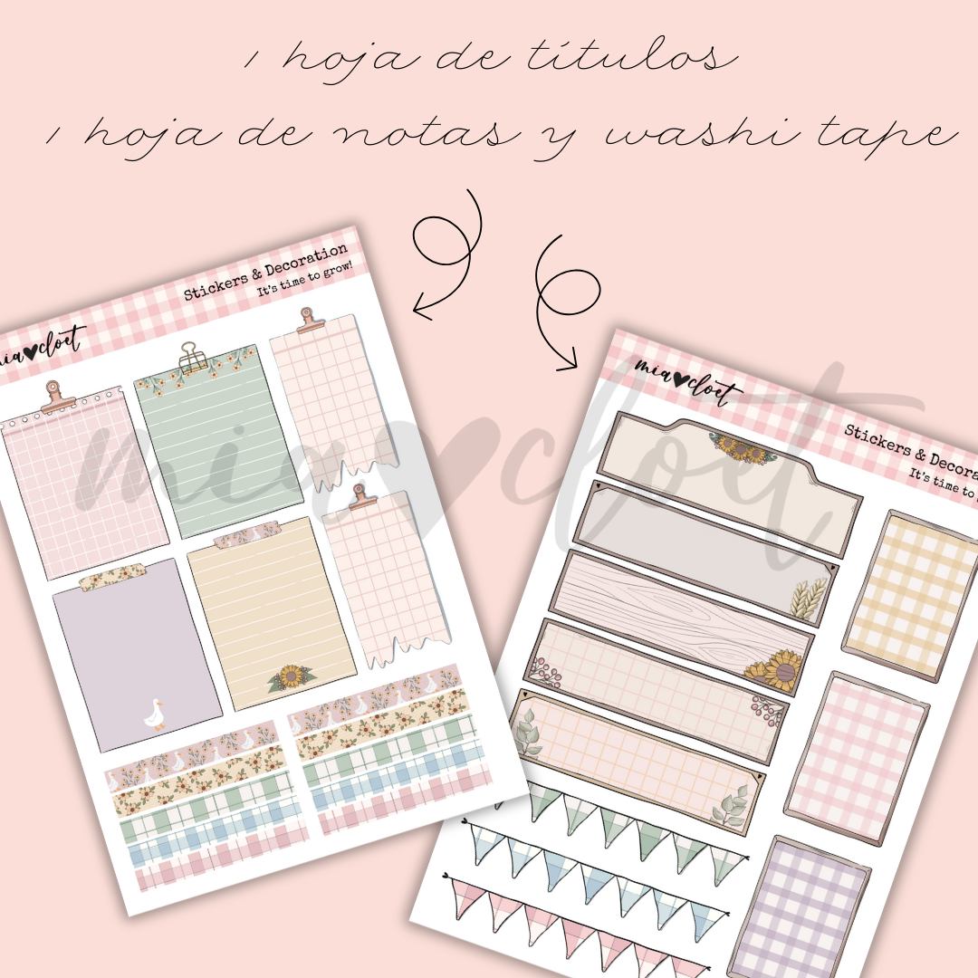 Descargable decoración mensual "It's Time To Grow!" - Imagen 3