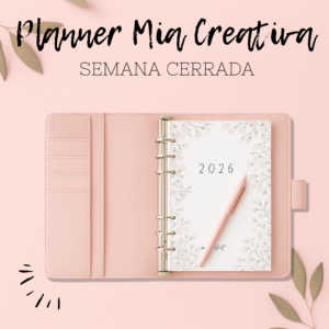 Planner “Mia Creativa 2026" – Semana cerrada sin fechas