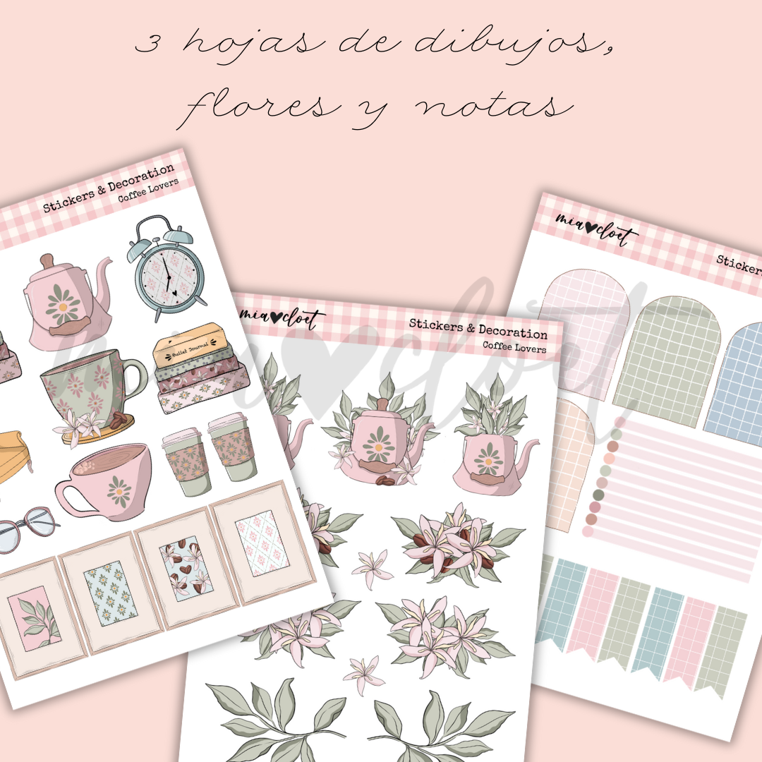 Vintage - Descargable decoración mensual "Coffee Lovers" - Imagen 2