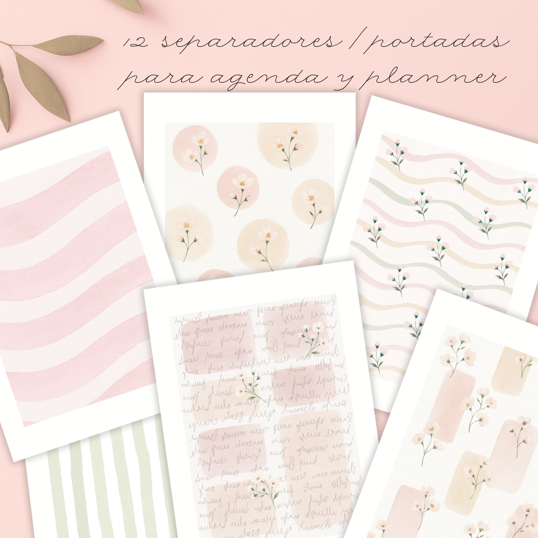 Separadores / Portadas 2026 para planner, agenda y Bullet Journal - Imagen 3