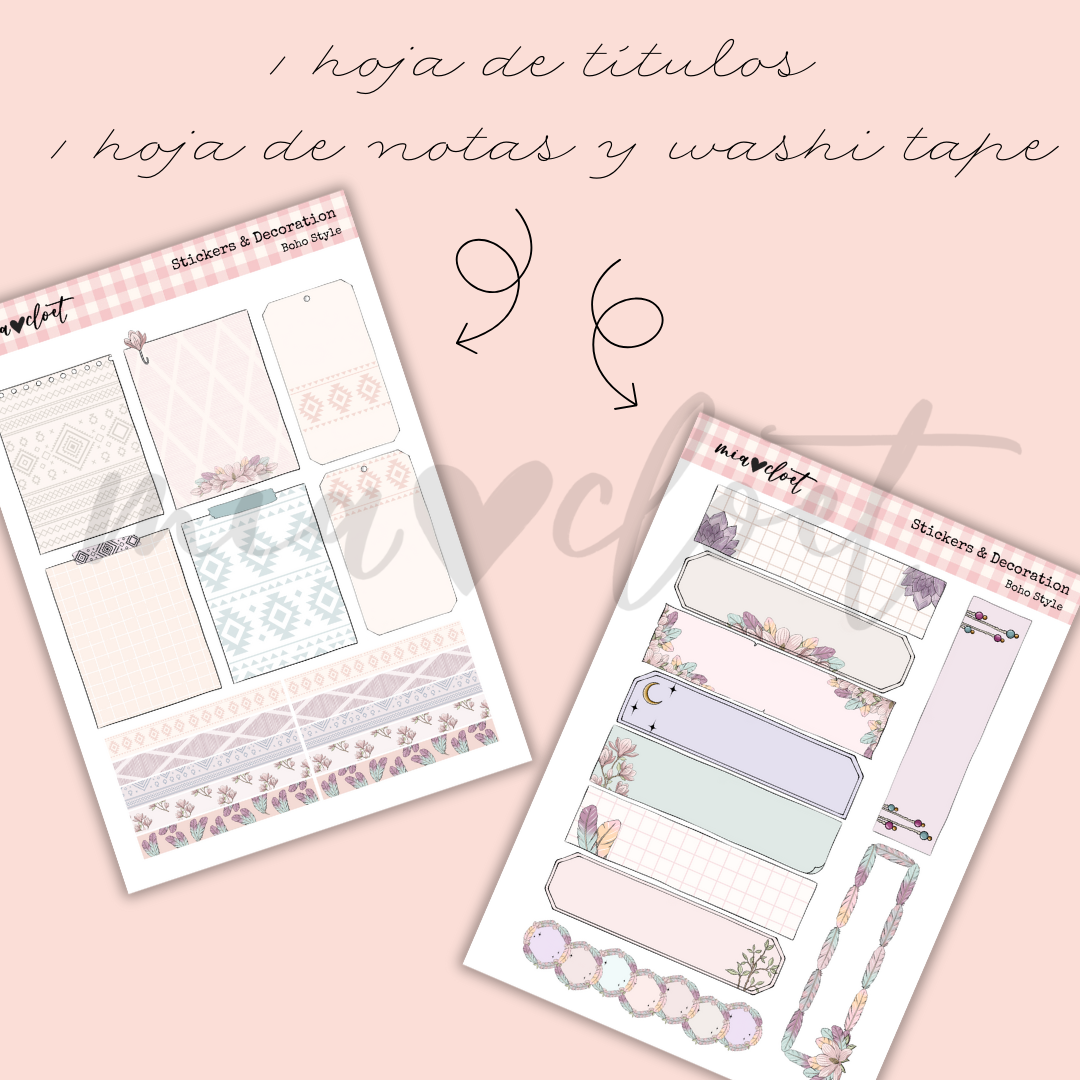 Descargable decoración mensual "Boho Style" - Imagen 3