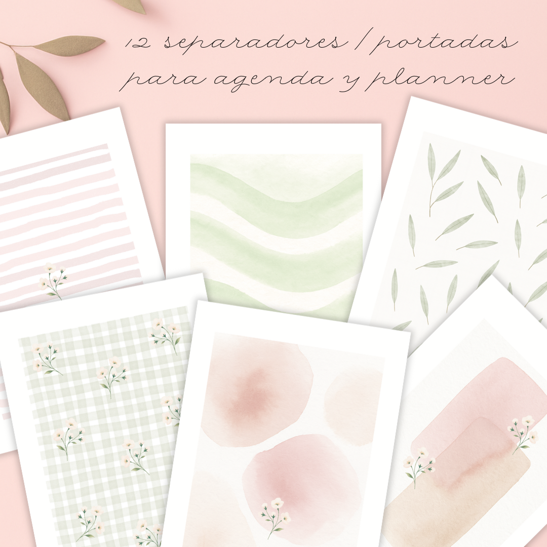 Separadores / Portadas 2026 para planner, agenda y Bullet Journal - Imagen 4