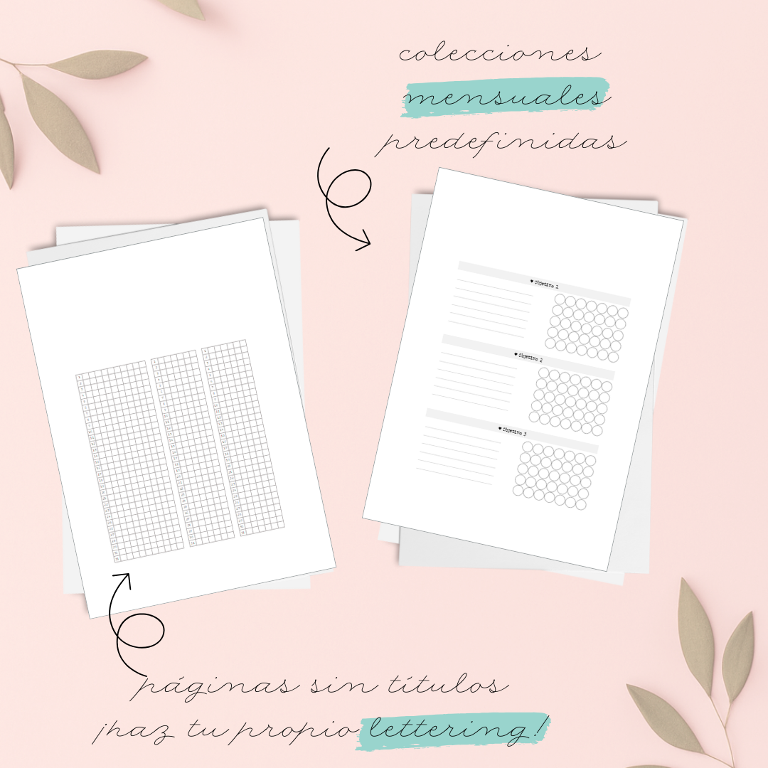 Planner “Mia Creativa 2026" – Semana semiabierta lateral sin fechas - Imagen 9