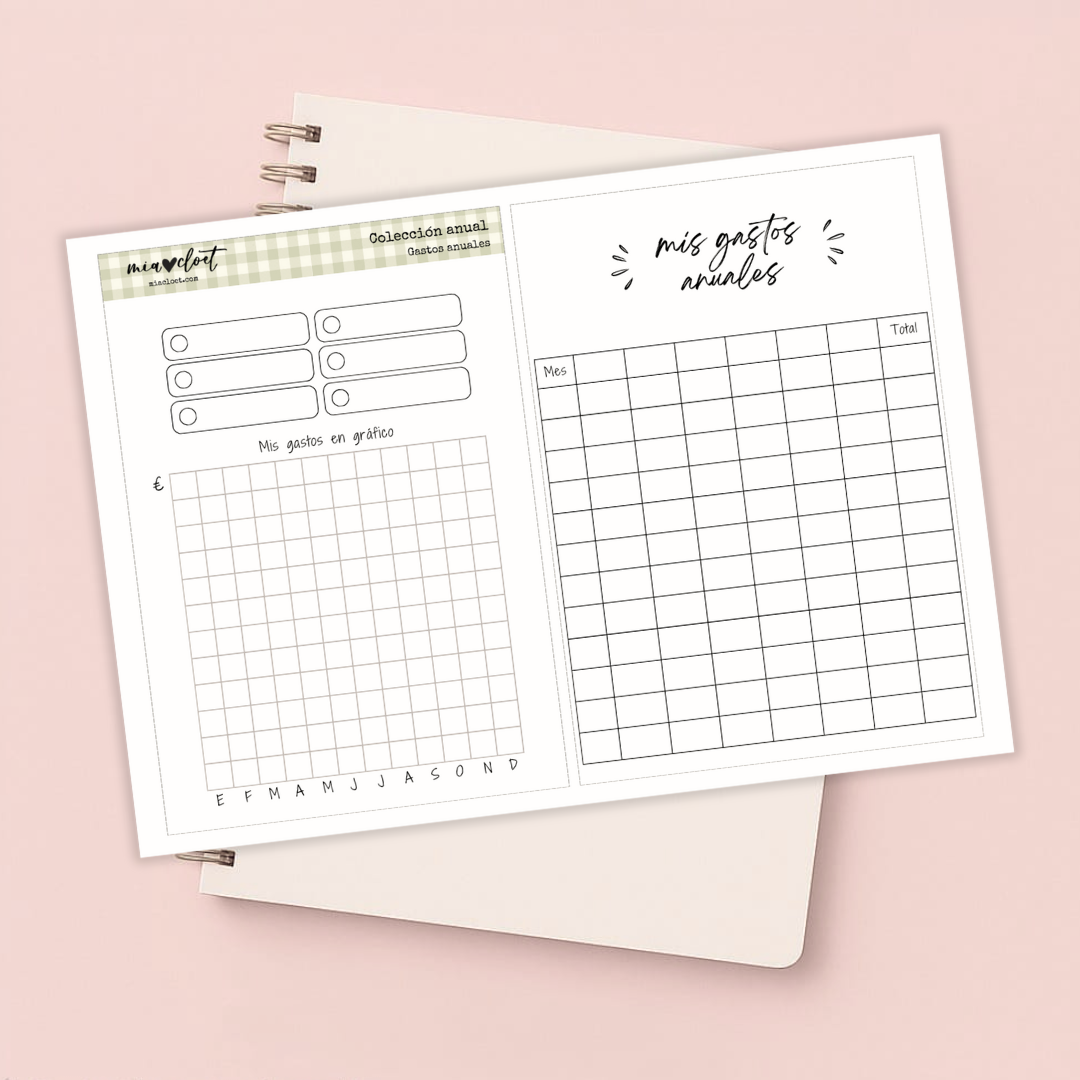 Gastos anuales - Descargable Colección Anual