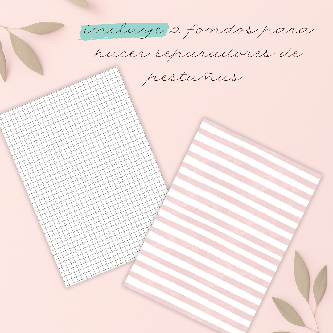 Planner “Mia Creativa 2026" – Semana semiabierta lateral sin fechas - Imagen 6