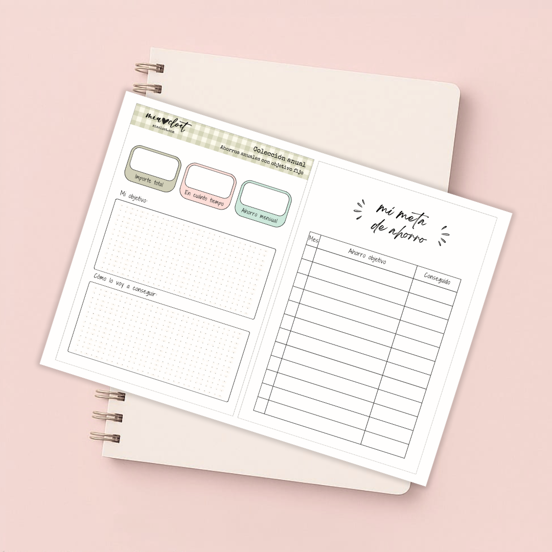 Ahorros fijos - Descargable Colección Anual