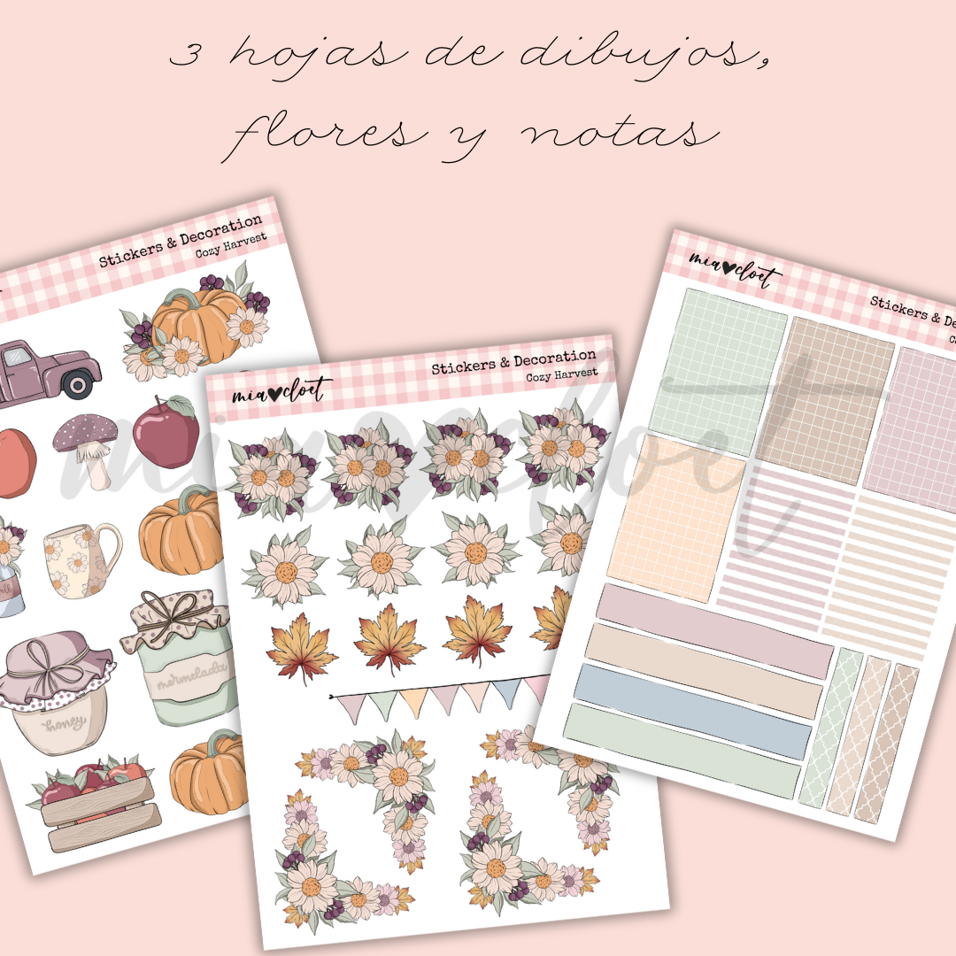Vintage - Descargable decoración mensual "Cozy Harvest" - Imagen 2