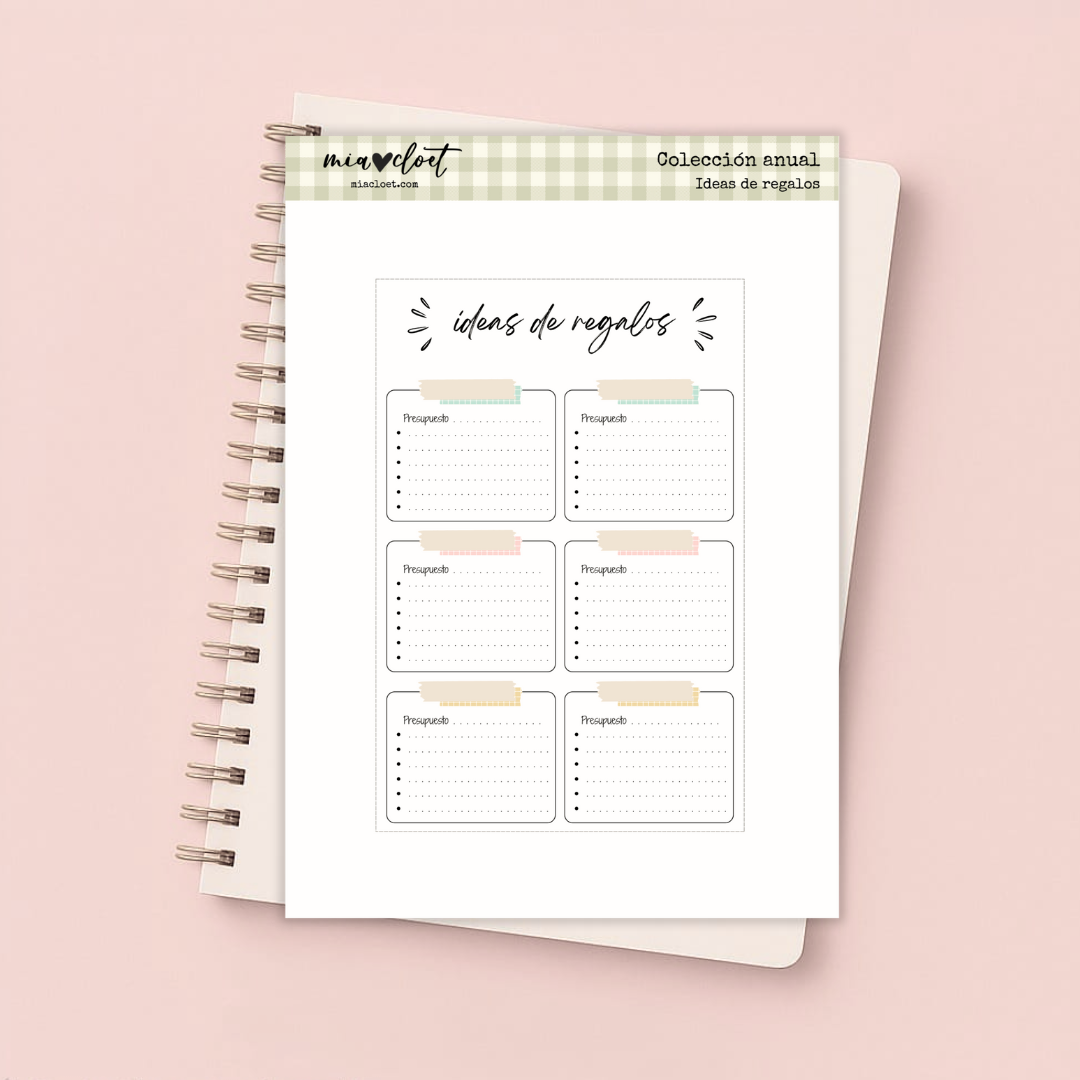 Ideas de regalos - Descargable Colección Anual