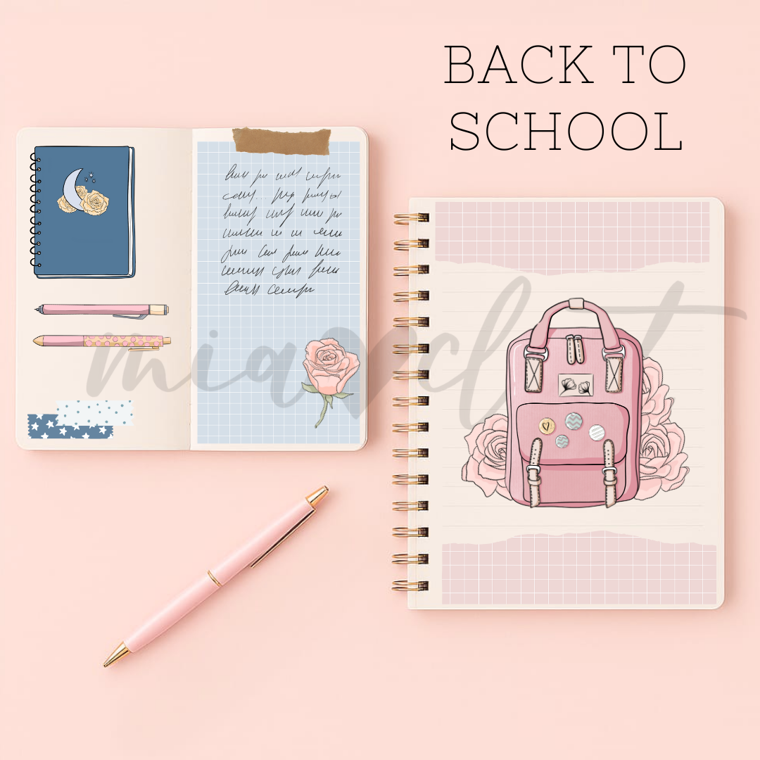 Vintage - Descargable decoración mensual "Back to school"