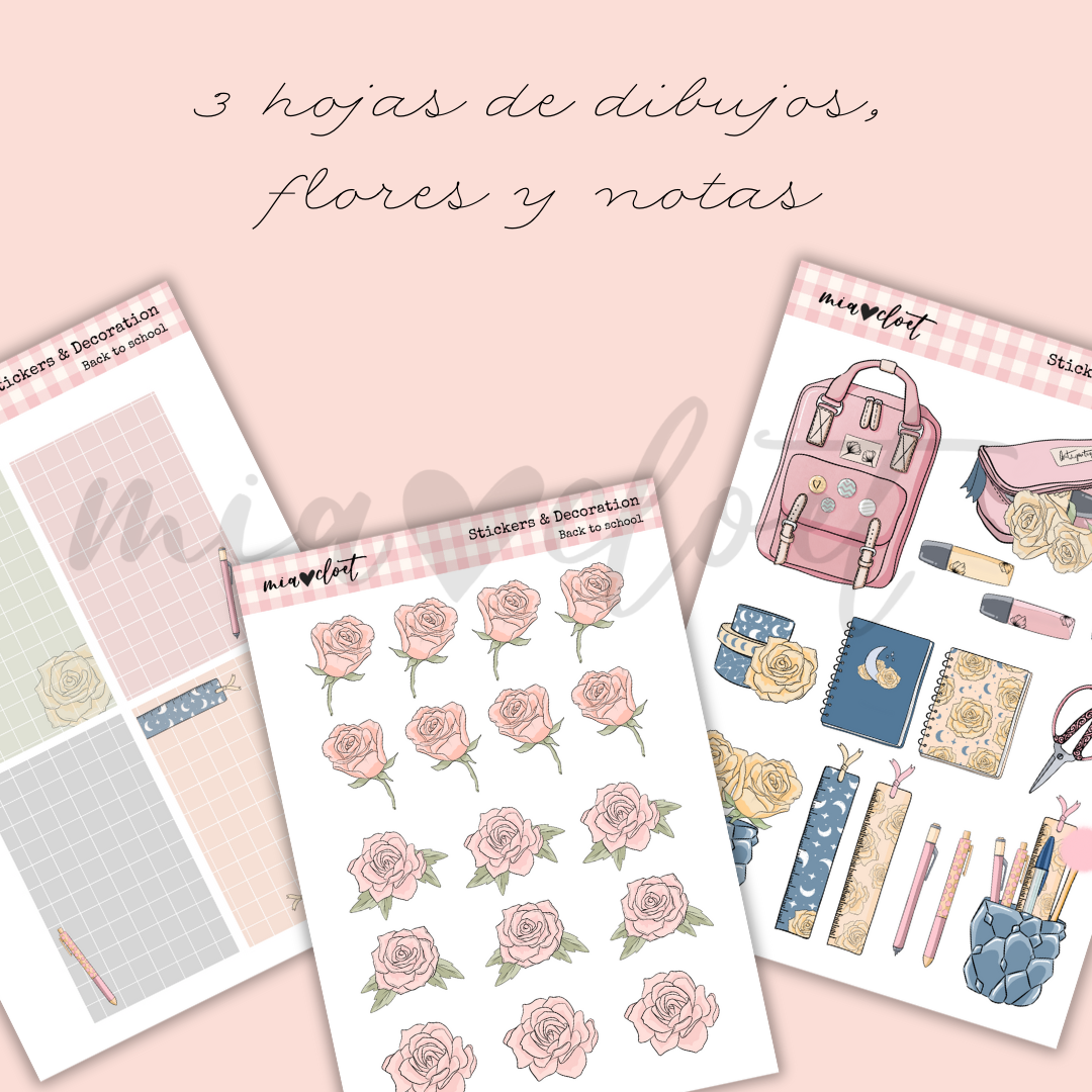 Vintage - Descargable decoración mensual "Back to school" - Imagen 2