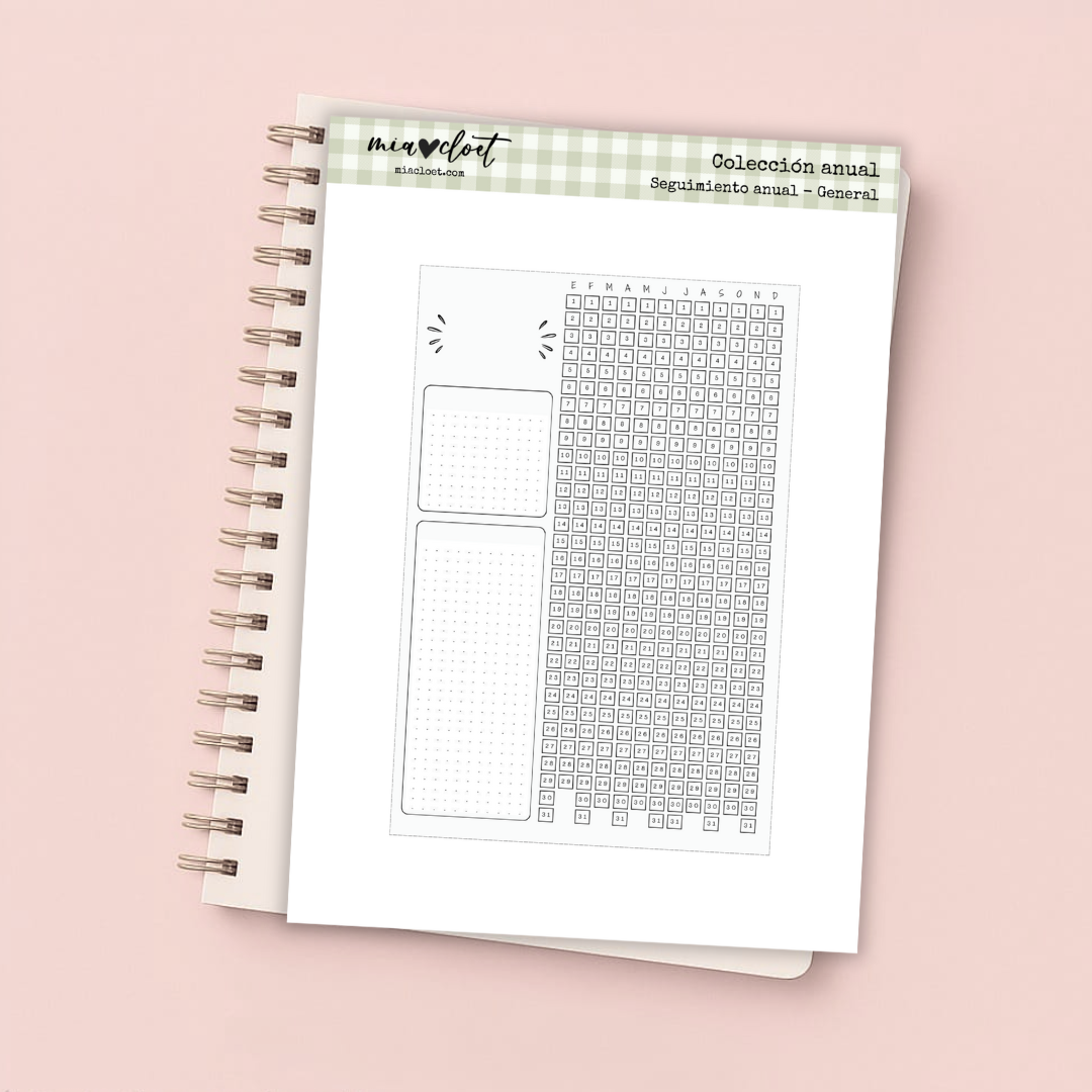 Seguimiento anual General - Descargable Colección Anual