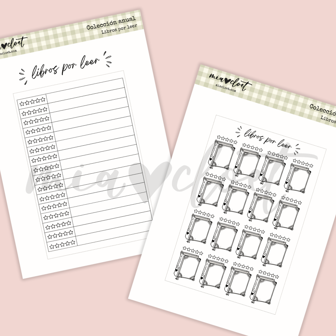 Libros por leer - Descargable Colección Anual - Imagen 2