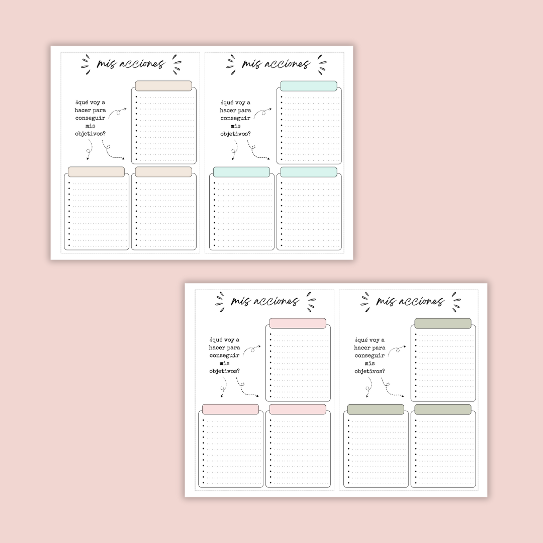 Mis objetivos anuales - Descargable Colección Anual - Imagen 3
