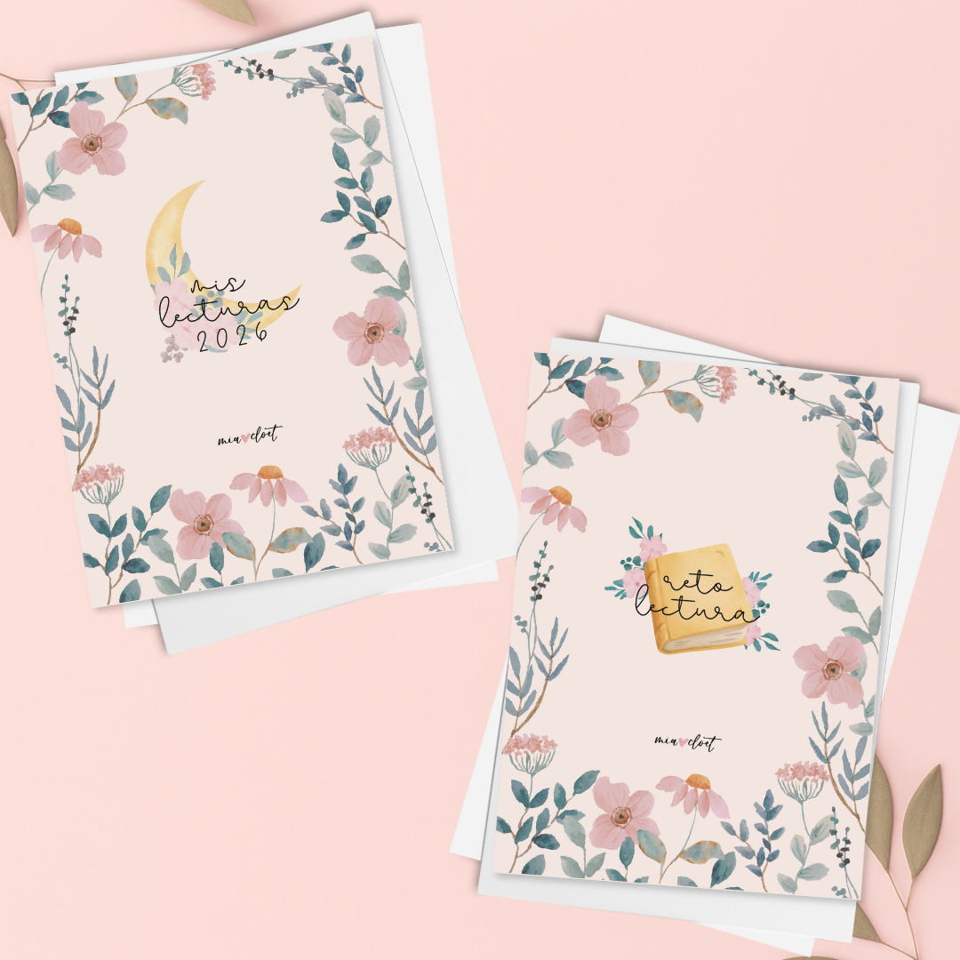 Pack de lectura: Diario de lectura y Reto de 50 libros