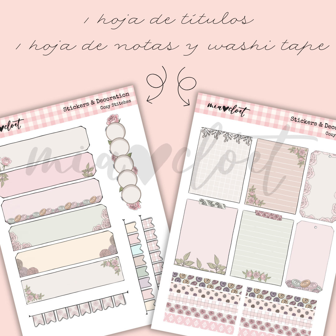 Descargable decoración mensual "Cozy Stitches" - Imagen 3