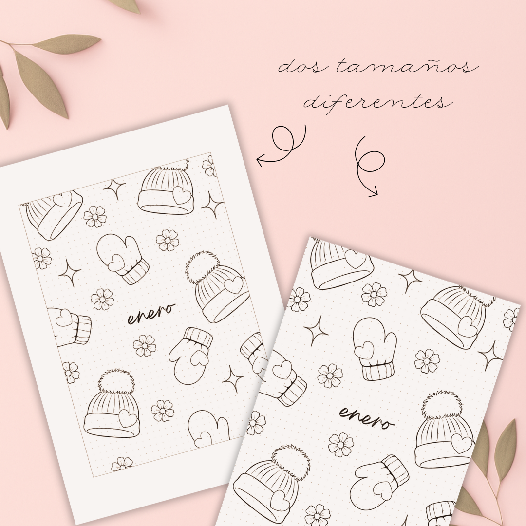 Portadas Meses Coloreables 2026 - Imagen 4