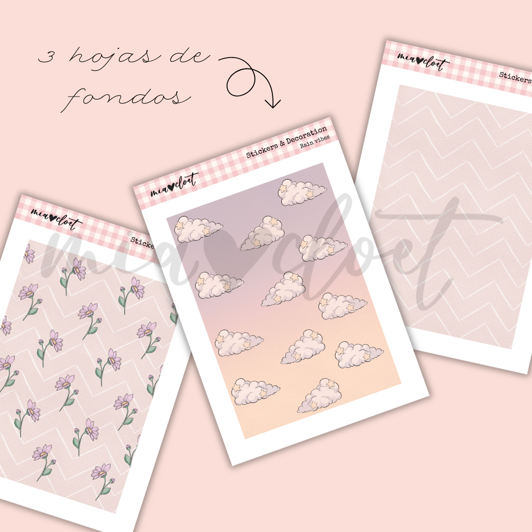 Descargable decoración mensual "Rain Vibes" - Imagen 4