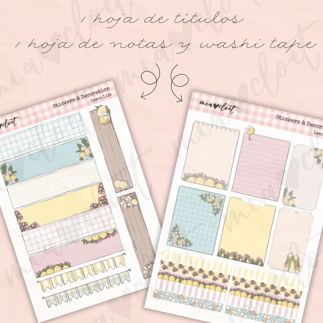 Descargable decoración mensual "Lemon Life" - Imagen 4